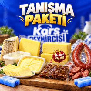 Kars Tanışma Paketi - 4 KG Eski Kaşar, Tereyağı, Tostluk Kaşar, Dana Sucuk ve Hediye Pestil